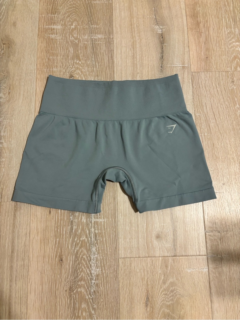 Gymshark Women's High-Rise Seamless Bike Shorts - Rest Blue Size Medium